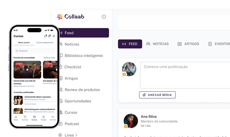 Plataforma Plura no web e mobile